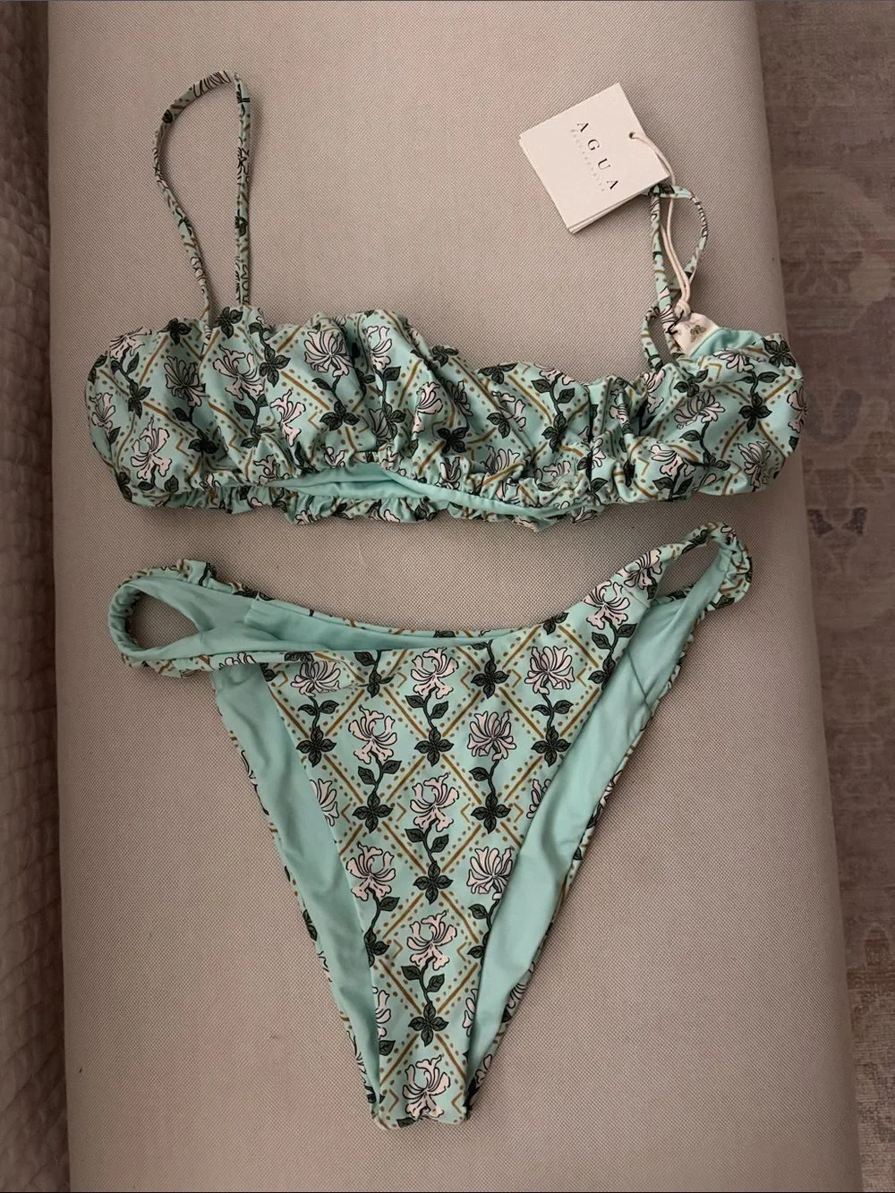 Agua by Agua Bendita Maranon Herbal printed bikini